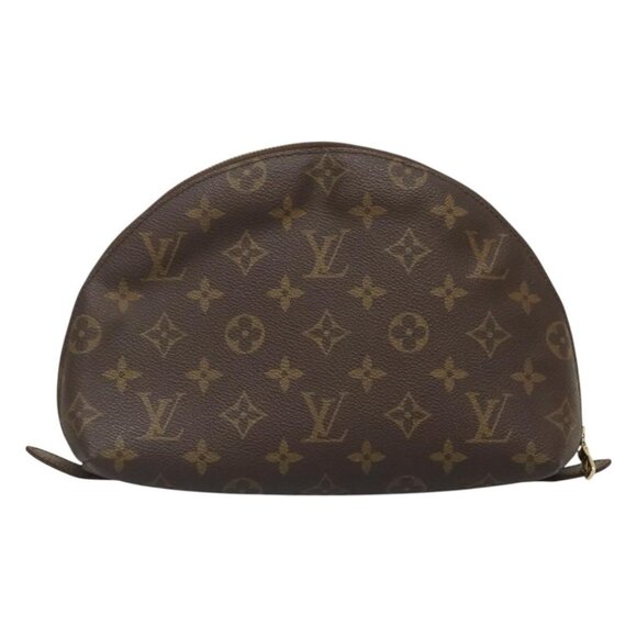 LOUIS VUITTON Monogram Trousse Demi Ronde Cosmetic Pouch - Picture 1 of 15